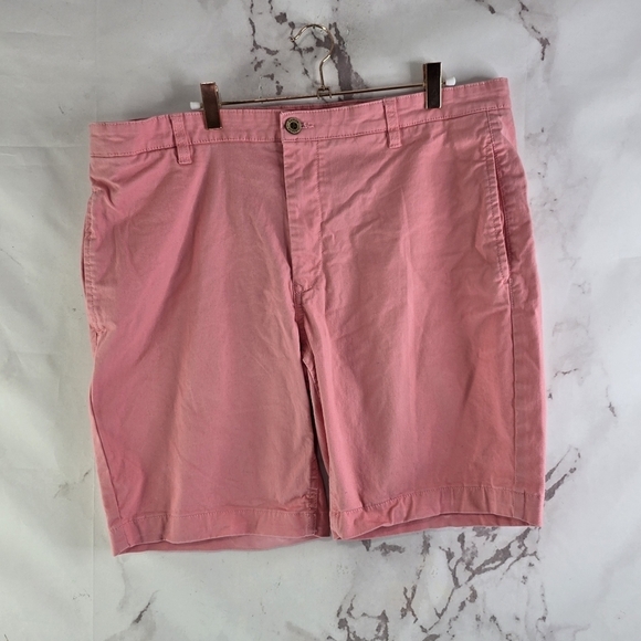 Tailor Vintage Shorts Mens 38 Pink 5 Inch Canaan Modern Slim Fit Bermuda - Picture 1 of 10